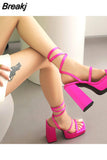 High Heels Women Sandals 2023 Spring Summer Brand New Dropship Walking Comfy Fashion Office Lady Women Shoes