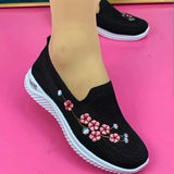 Women Sneakers Mesh Breathable Floral Comfort Mother Shoes Soft Solid Color Fashion Female Footwear Lightweight Zapatos De