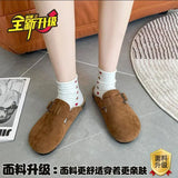 Bucken Shoes Women's All Kinds Of Ugly And Cute Slippers 2023 Spring New Style One Foot Lazy Shoes Retro Beans