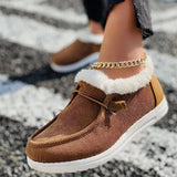 New Winter Cotton Shoes Plush Thickened Warm Single Shoes Large Size 43 Cotton