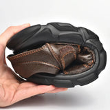 Quality Classic Men Sandals Summer Outdoor Walking Men Sneakers Breathable Men Sandals Genuine Leather Casual Shoes