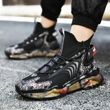 Men Sneakers 2023 Breathable Non-Slip Popcorn Men Platform Casual Sneakers Male Outdoor Tennis Fashion Sport