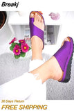 Women Summer Sandals Comfy Platform Flat Shoes Sole Ladies Casual Soft Big Toe Foot Sandal Orthopedic Bunion Corrector