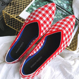 Simple Flat Shoes Women Comfortable Latex Insole Casual Shoes Candy Colors Pointed Single