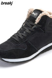 Men 2023 Winter Shoes For Men Winter Sneakers Sports Black Blue Fur Zapatillas Hombre Free Shipping Men Casual