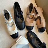 Women's Leather Shoes Heels Woman Party Elegant Mary Janes 2023 New Fashion Summer Luxury Platform Shoes Ladies