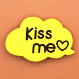 Sale 1pcs Shoe Charms Heart-shaped/Kiss me/Skull Shoe Accessories Shoe Buckle Decorations Fit Croc JIBZ Kid's X-mas