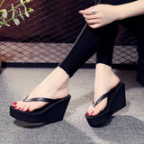 Shoes Ladies' Slippers Platform Slipers Women Rubber Flip Flops Heeled Mules Luxury Slides Sabot 2023 Hawaiian