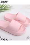 Thick Platform Bathroom Home Slippers Cloud Slippers Women Soft Sole EVA Indoor Slides Sandals Summer Non-slip Flip