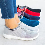 Breathable Mesh Women Sneakers 2023 autumn Comfortable Running Shoes Woman Soft Sole Knitted Sock Shoes Plus Size