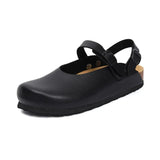 2023 New Summer Women Cork Slippers Buckle Non-slip Casual Closed Toe Sandals