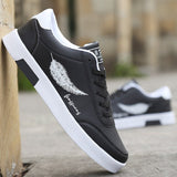 sports and leisure board shoes, low top and shallow mouth, casual small white shoes, lace up, men's fashion sports
