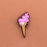 Sale 1pcs Original Shoe Charms Cartoon Ice cream and Burger Garden Shoe Buckle Accessories Decorations Fit Croc JIBZ
