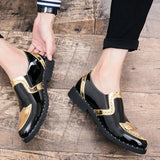 leather shoes Casual Men Brogue Patent Leather Shoe Man lace up Oxford Dress Shoes Elevator Formal club party