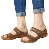 Breakj Word Cool Slippers Women's Spring New Loose Cake Thick Bottom Slippers