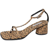 Heel Sandal for Women Med Suit Female Beige Summer Shoes Cross-Shoes High-heeled Medium Black Block Girls 2023 Fashion