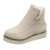 Winter New Large-Size Women's Shoes Artificial Short Plush Suede Fashion Boots Short-Barrel Cotton Shoes From