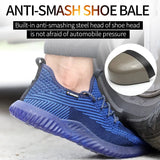Safety Shoes Men Ankle Boots Shoe Man Work Summer Breathable Lightweight Boots Oil Resistant Sneakers Freeshipping