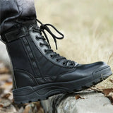 Fashion Men Boots Winter Outdoor Leather Military Boots Breathable Army Combat Boots Plus Size Desert Boots Men Hiking