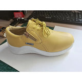 New Women Autumn Solid Color Pu Leather Sport Sneakers Wedges Lace-Up Platform Vulcanized Shoes Casual Ladies Walking