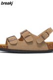 New Summer Beach Outside Women Cork Sandals Casual Non-slip Outdoor Gladiator