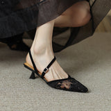 Women Pointed Toed Sandals 2023 Summer Woman Sexy Thin High Heels New Ladies Elegant Pumps Female Shallow Party