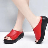 Slippers Women's Fashion Outer Wear Sponge Cake Thick-soled Flip-flops 2023 New Summer Lazy Net Red Sandals