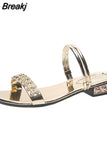 2023 Summer Women Sandals Bling Pumps Shoes Comfort Ladies Woman Gold Silver High Heels Female Footwear Slip On