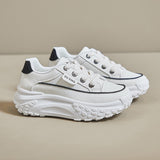 New High Top Cotton Sneakers Fashion Plush Warm Sports Dad's Shoes Color Matching Casual Running Platform Vulcanize