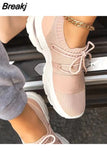 Nursing Shoes for Women Wedge Sneakers Platform Shoes Vulcanized Plus