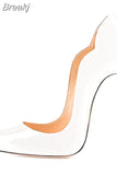 upper women customize stilettos 8cm 10cm 12cm high heels pointed toe party dress club dance plus size 46 pumps
