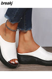 Women Sandals Peep Toe Platform Sandalias Mujer Heels Summer Shoes For Women Wedges Sandal With Platform Slippers Ladies