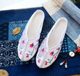 Breakj Mesh Shoes Embroidered Sandals Cloth Shoes Women Summer Fashion Mesh Embroidered Women Sandals