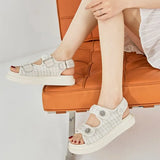 Size 35-40 Women Wedges Sandals Luxury Brand Medium Heels Summer Shoes For Women 2023 Fashion Platform Sandal