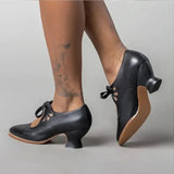 Women's Wedding Shoes Lace up Mary Jane Shoes High Heels Retro Pumps Vintage Dress Shoes Embossing Zapatos Mujer summer autum