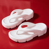 Thick Bottom Platform Flip Flops Women 2022 Summer Soft Sole Clip Toe Slippers Woman Comfy Non Slip Beach Shoes