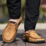 Men Leather Casual Shoes Luxury Soft Walking Sneakers Comfortable Fashion Loafers Zapatos De Hombre Driving Shoes