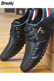 Fashion Leather Shoes for Men Casual Loafers Moccasins High Quality Shoes Male Lightweight Driving Footwear 2023