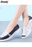 Women Flats Shoes Genuine Leather Summer Shoes Woman Slip-on Ballerina Flats Mother Boat Shoes moccasins ballet