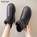 Women's Shoes 2023 Waterproof Snow Boots Winter Plus Fleece Warm Comfortable Thickened Cold Proof Ankle Boots