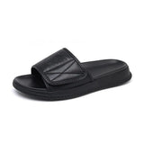 Breakj Summer New Leather Sandals Men's Summer Casual Slippers Popular Outside Wear Dual-Purpose Beach Shoes