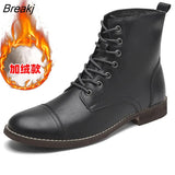 Men's Boots Men's Boots Plush Warm Men's Leather Boots Italian Style Men's Chelsea Boots Outdoor Boots Men's Ankle