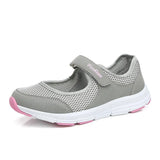 Women's Sneakers 2021 Flat Casual Shoes Mesh Fashion Walking Summer Shoes For Women White Round Head Soft Light Ladies