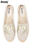 China Beijing Cloth Shoes Women Flats Summer Loafers Luxury Elegant Casual Espadrilles Slippers Demi-season