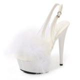 Breakj MAO Hair Hate Day High Nightclub Heel Stiletto 15CM Car Model Sandals Female Runway Steel