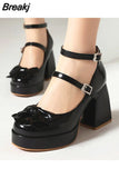 High Heeled Women Pumps 2023 New Fashion Niche Design Sense Mary Jean Shoes French Style Buckle Strap Pumps Spring