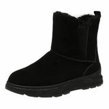 Faux Suede Winter Snow Boots for Women Thicken Plush Platform Ankle Boots Woman Slip On Anti-Slip Cotton Padded
