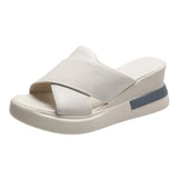 Toe Fairy Wearing Women's Shoes Large Size Slope Sandals 2023 Summer New Korean Cake Slippers