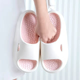 Thick Platform Bathroom Home Slippers Women Outdoor Soft Sole Couple Slides Shoes Woman Non Slip Flip Flops Beach