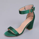 Summer Women Thin High Heels Shoes Sandals Gladiator Ankle Strap Sexy Pump Female Party Wedding Ladies Plus Size 43